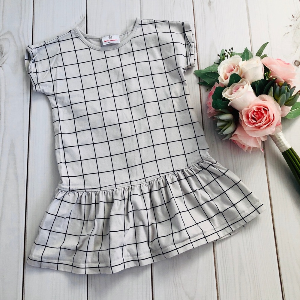Hanna Andersson Windowpane Dress Size 110/5T